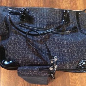 Coach Black bag with matching wristlet